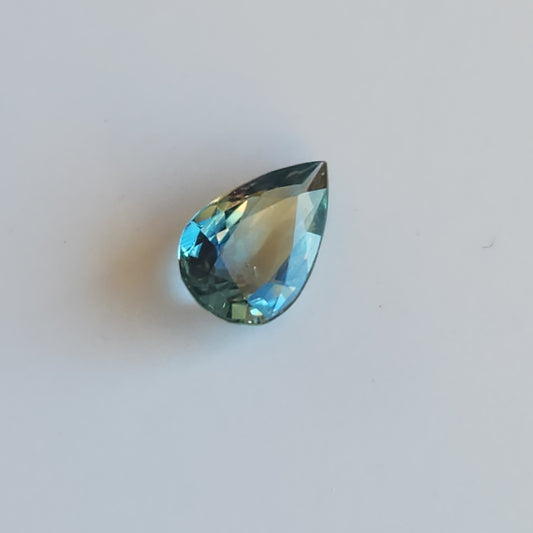 Blue Green Sapphire no heat