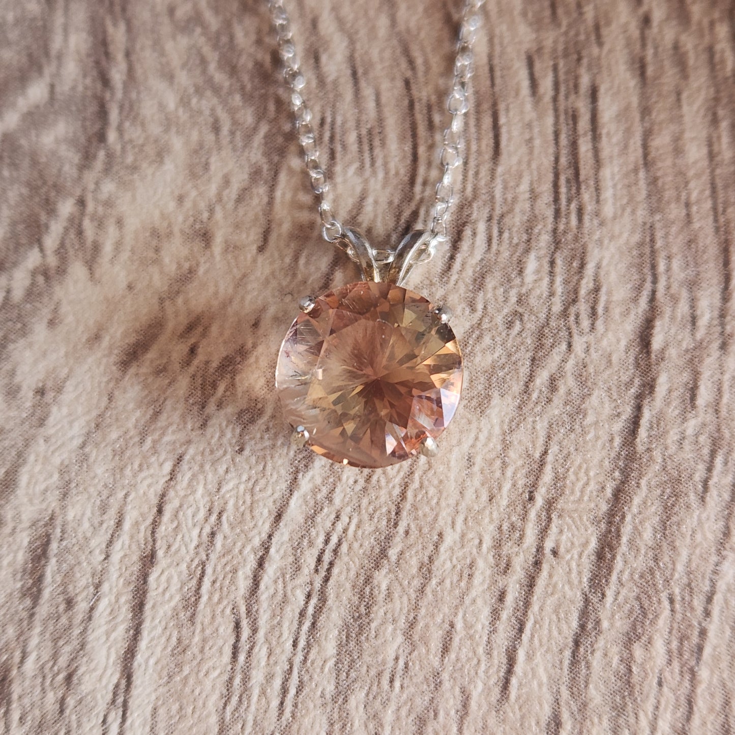 Sunstone in Silver Pendant
