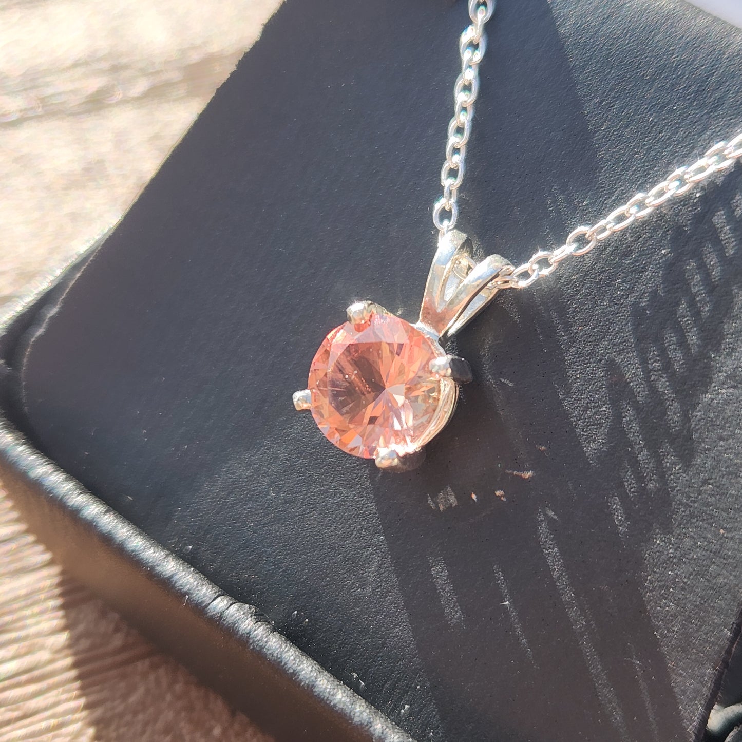 Sunstone in Silver Pendant