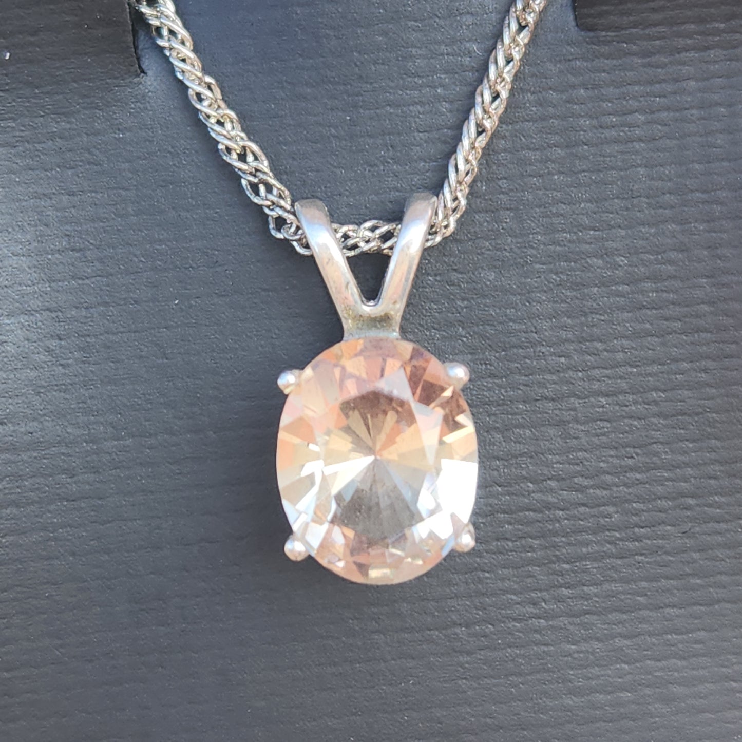 Sunstone in Silver Pendant