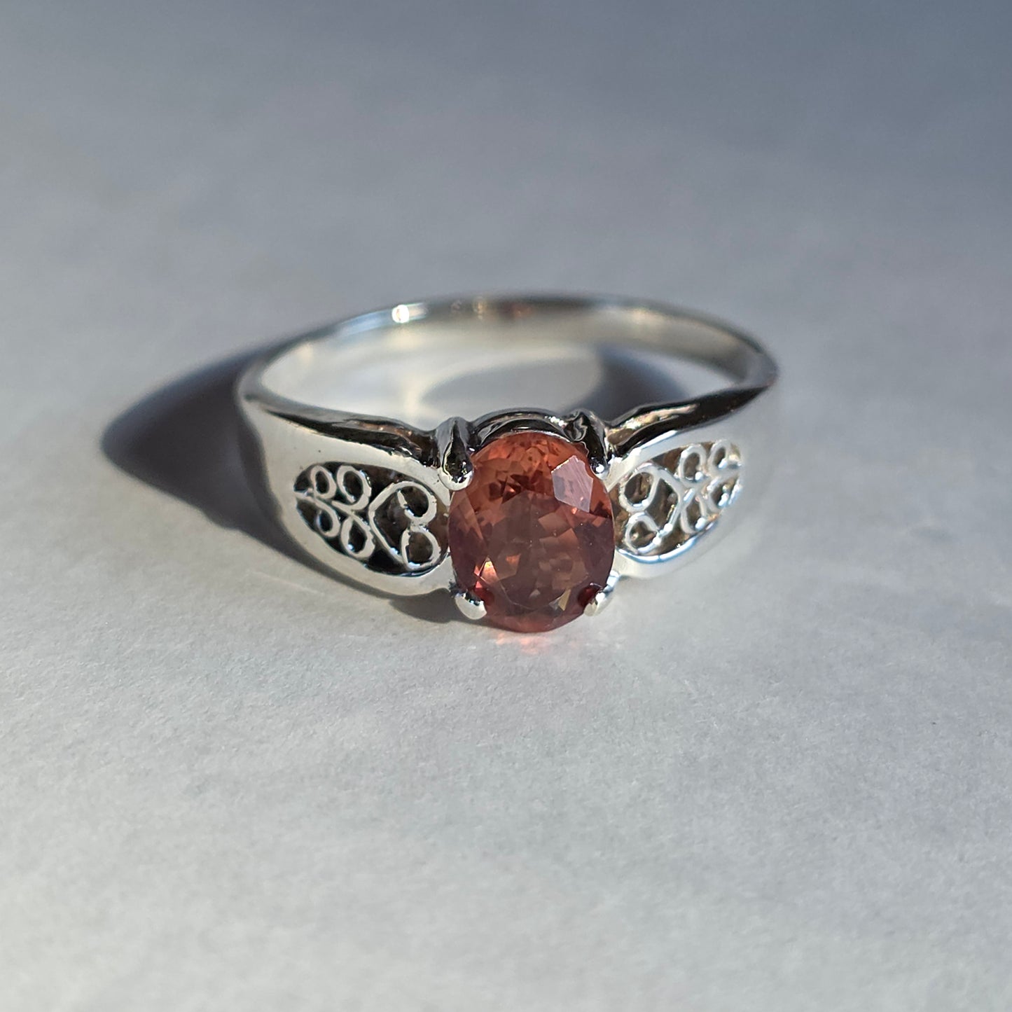 Oregon Sunstone silver ring