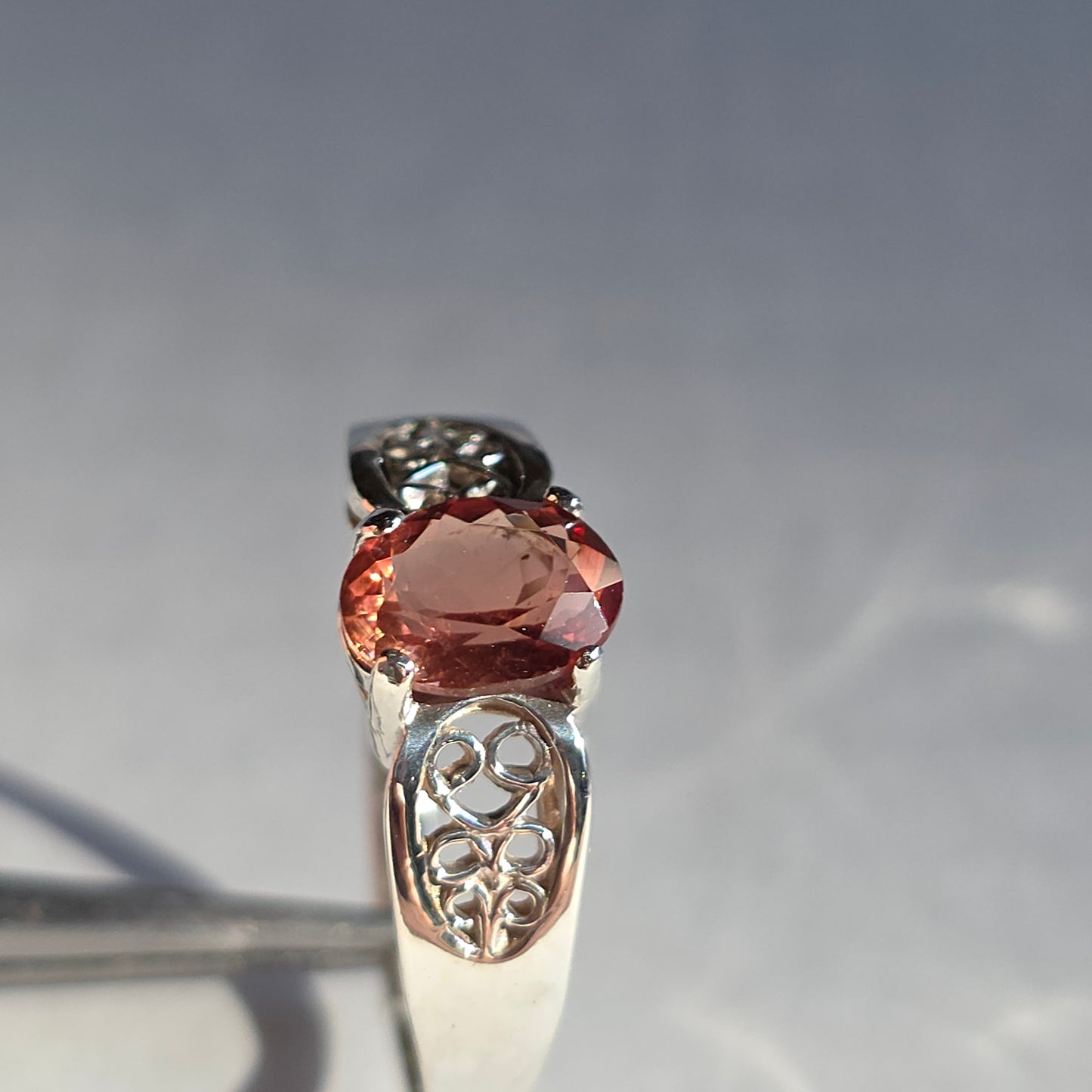 Oregon Sunstone silver ring