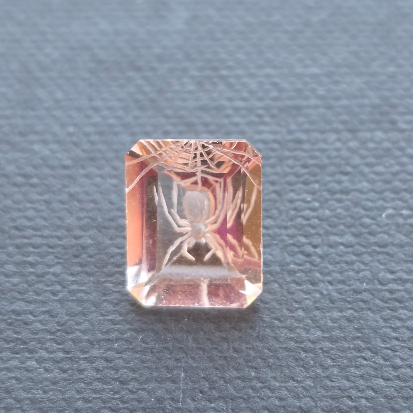 Morganite spider Carving 2.89 ct