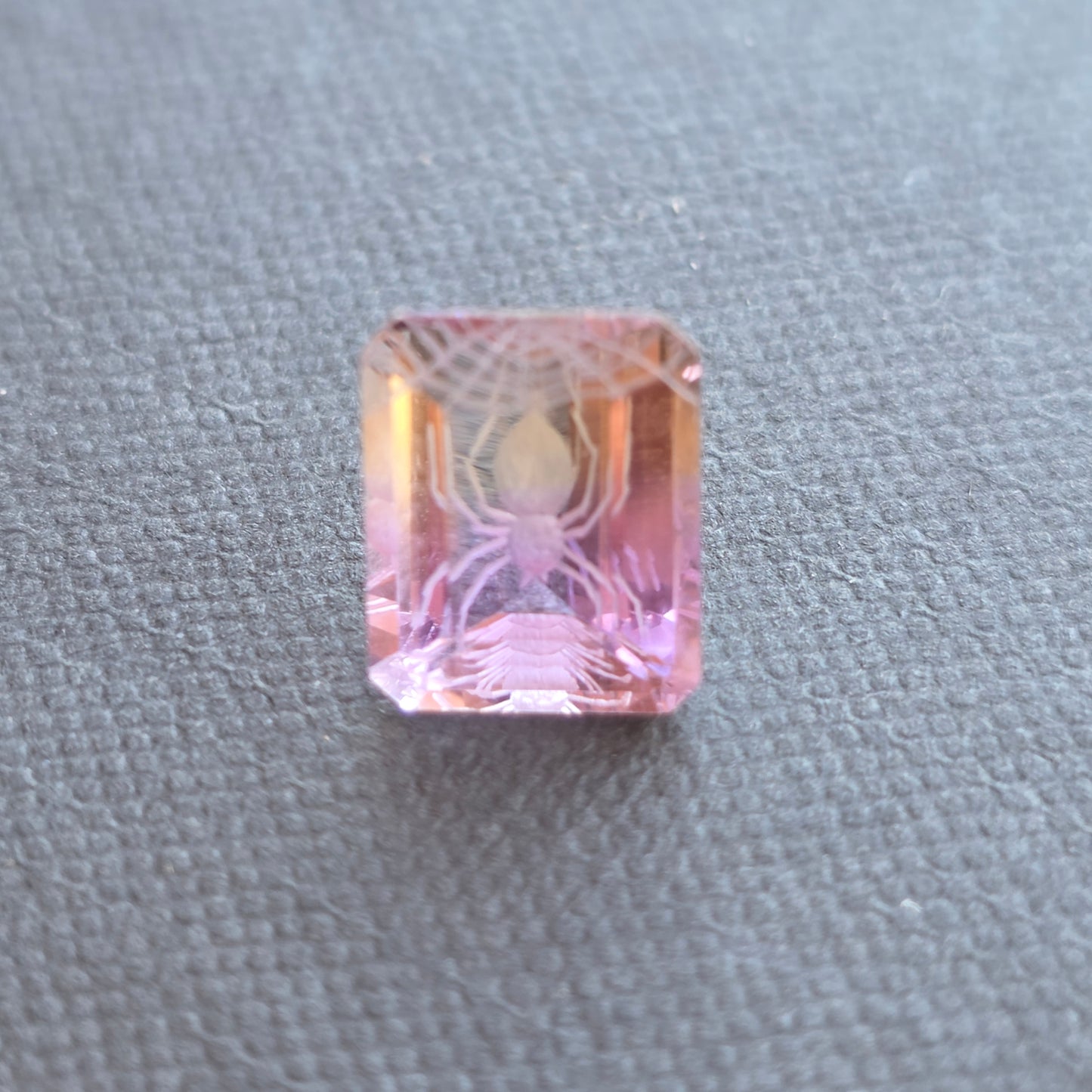 Ametrine Spider Carving 4.21 ct