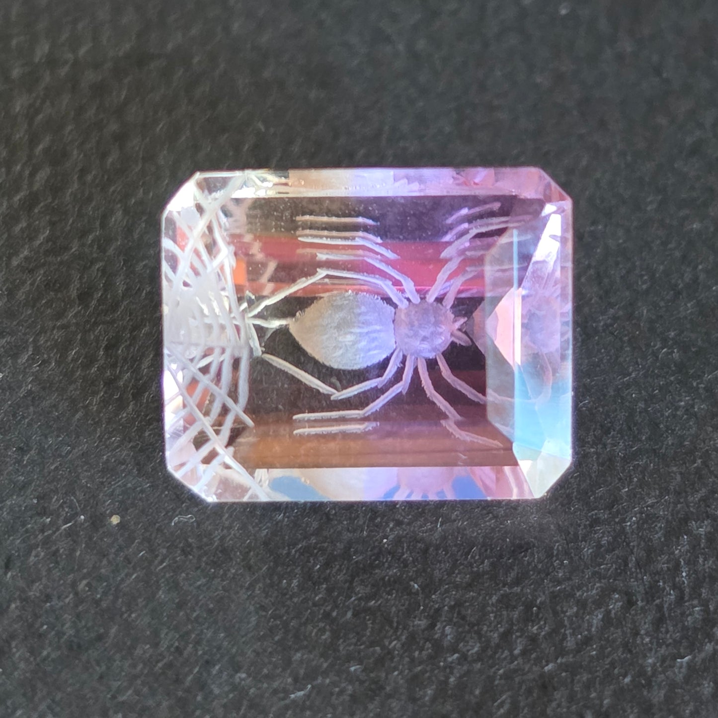 Ametrine Spider Carving 4.21 ct