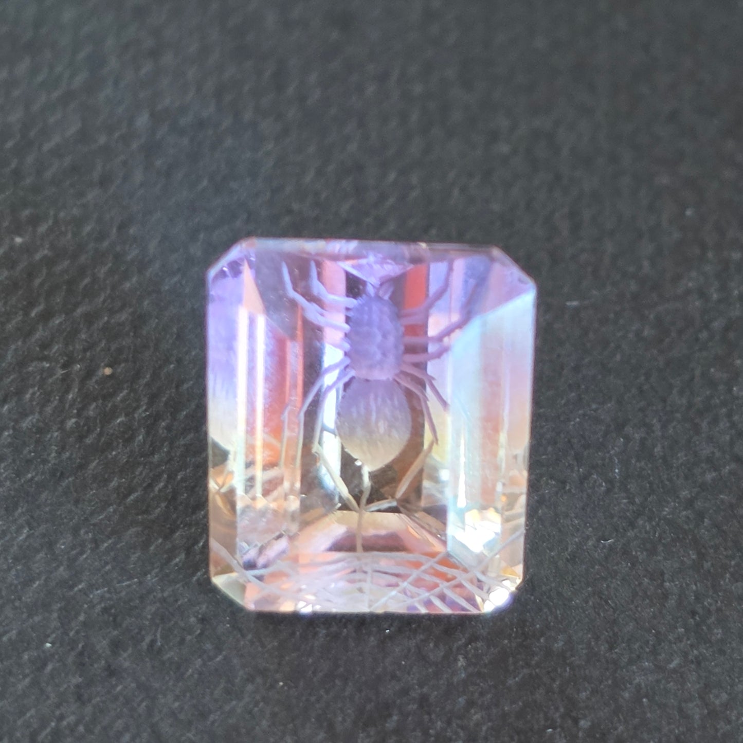 Ametrine Spider Carving 4.21 ct