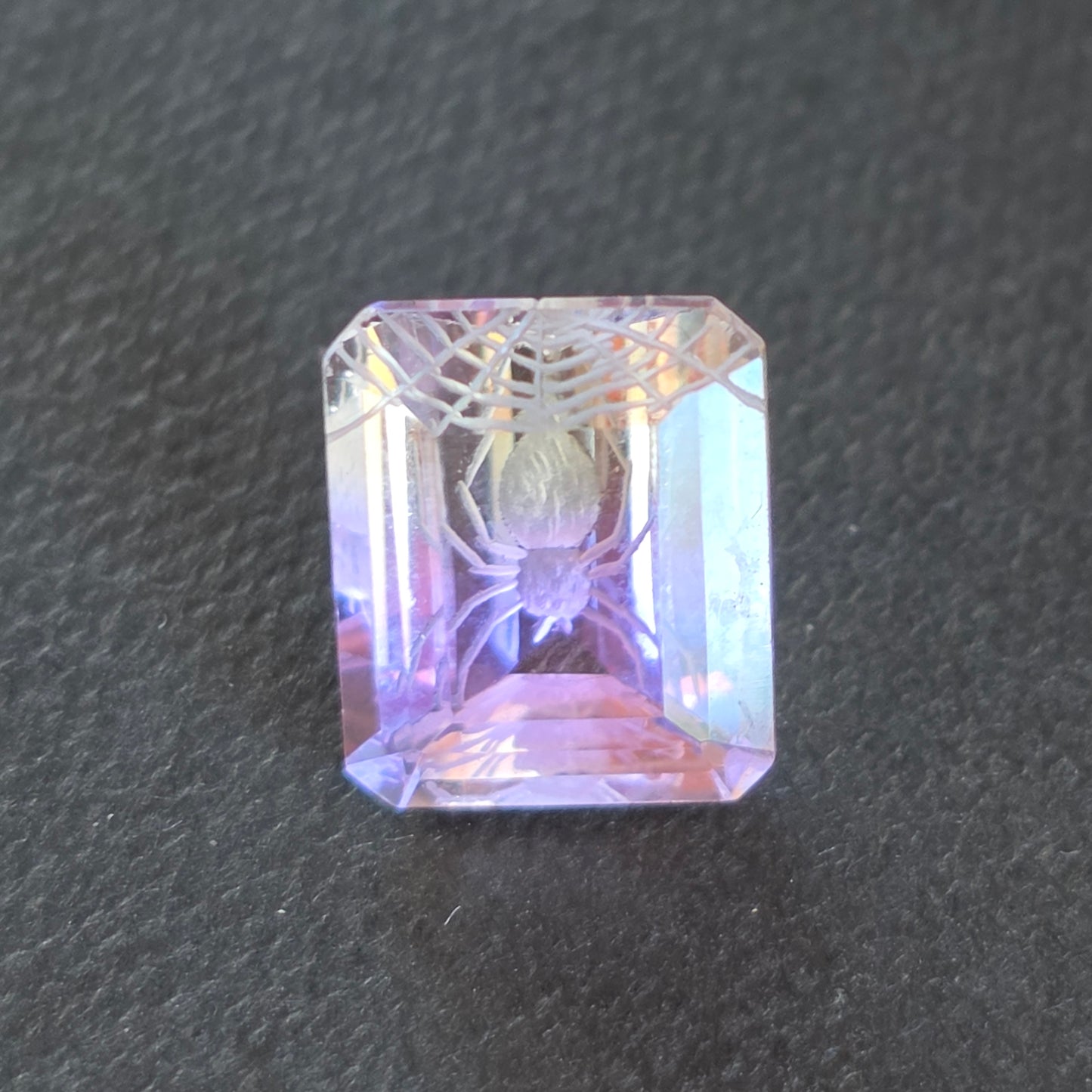 Ametrine Spider Carving 4.21 ct