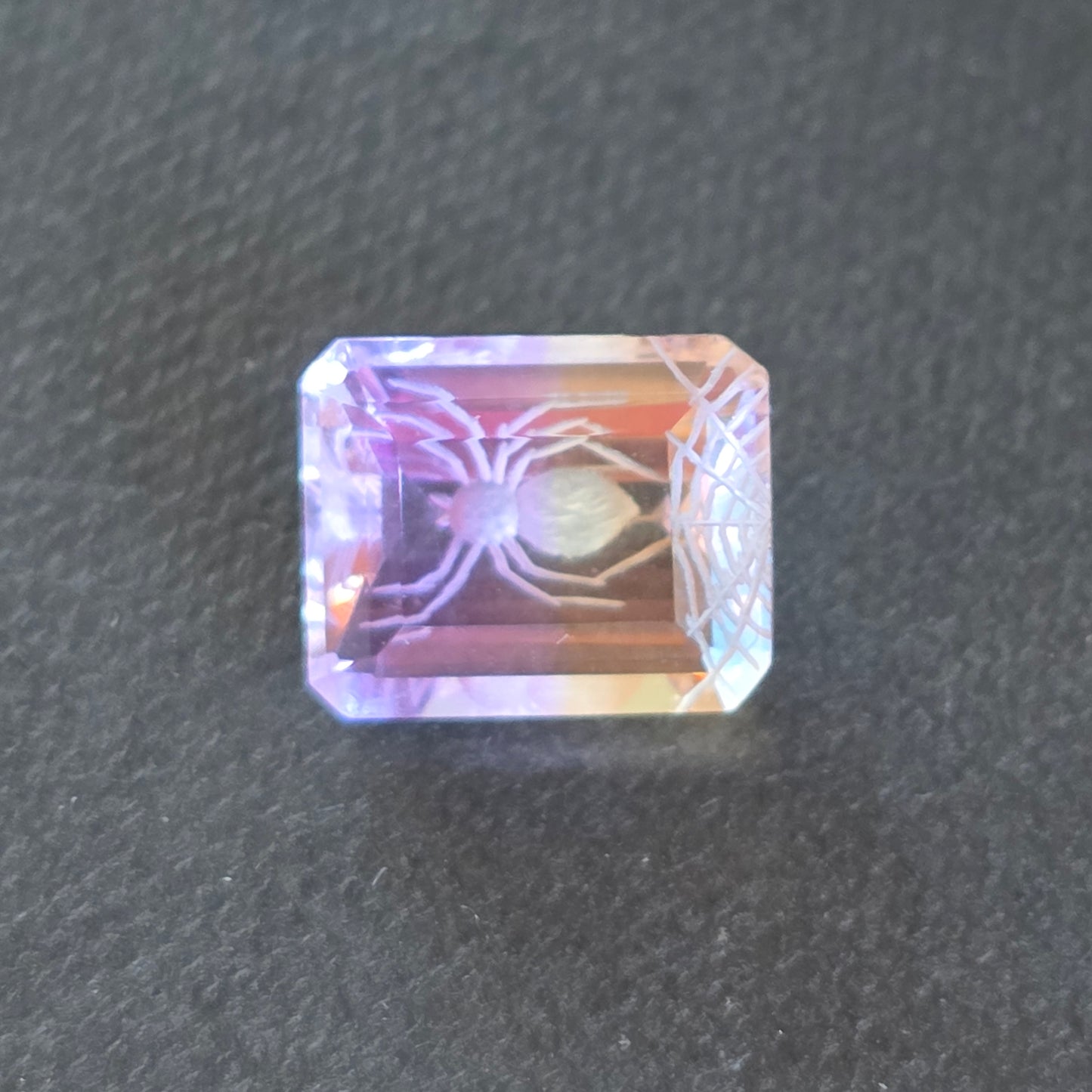 Ametrine Spider Carving 4.21 ct