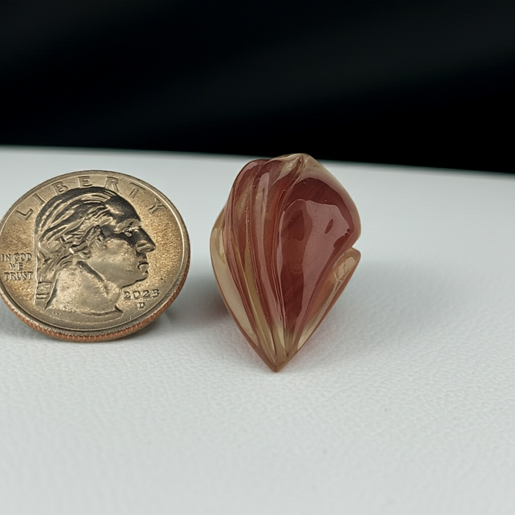 32.74 ct Freeform Carved Oregon Sunstone