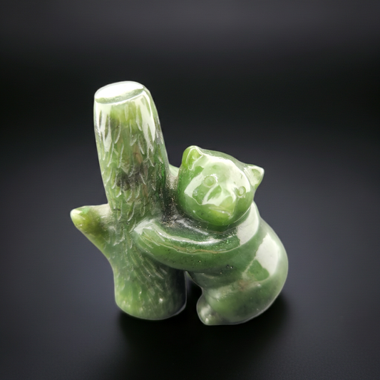 Bear Carving in Jade