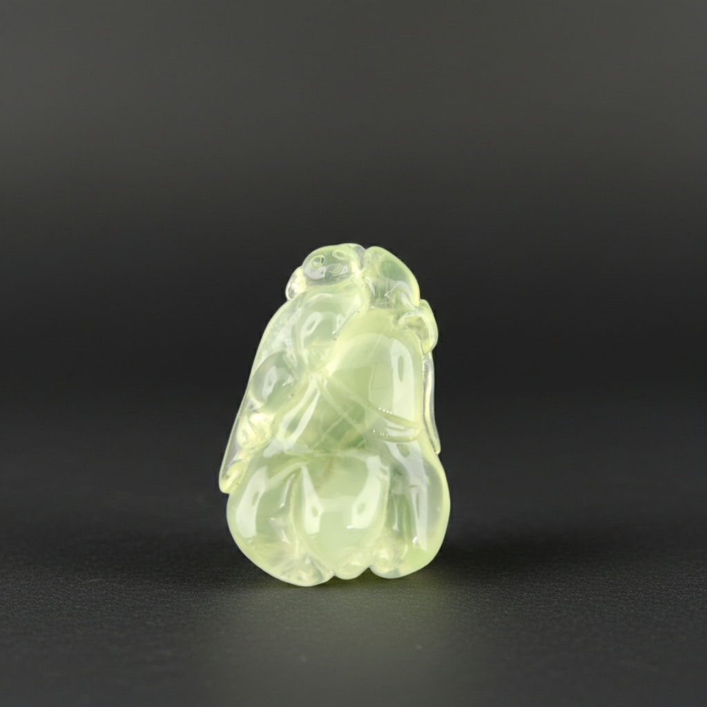 Prehnite Carving Pendant