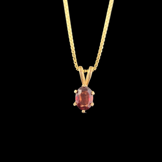 Garnet in 14ky in gold