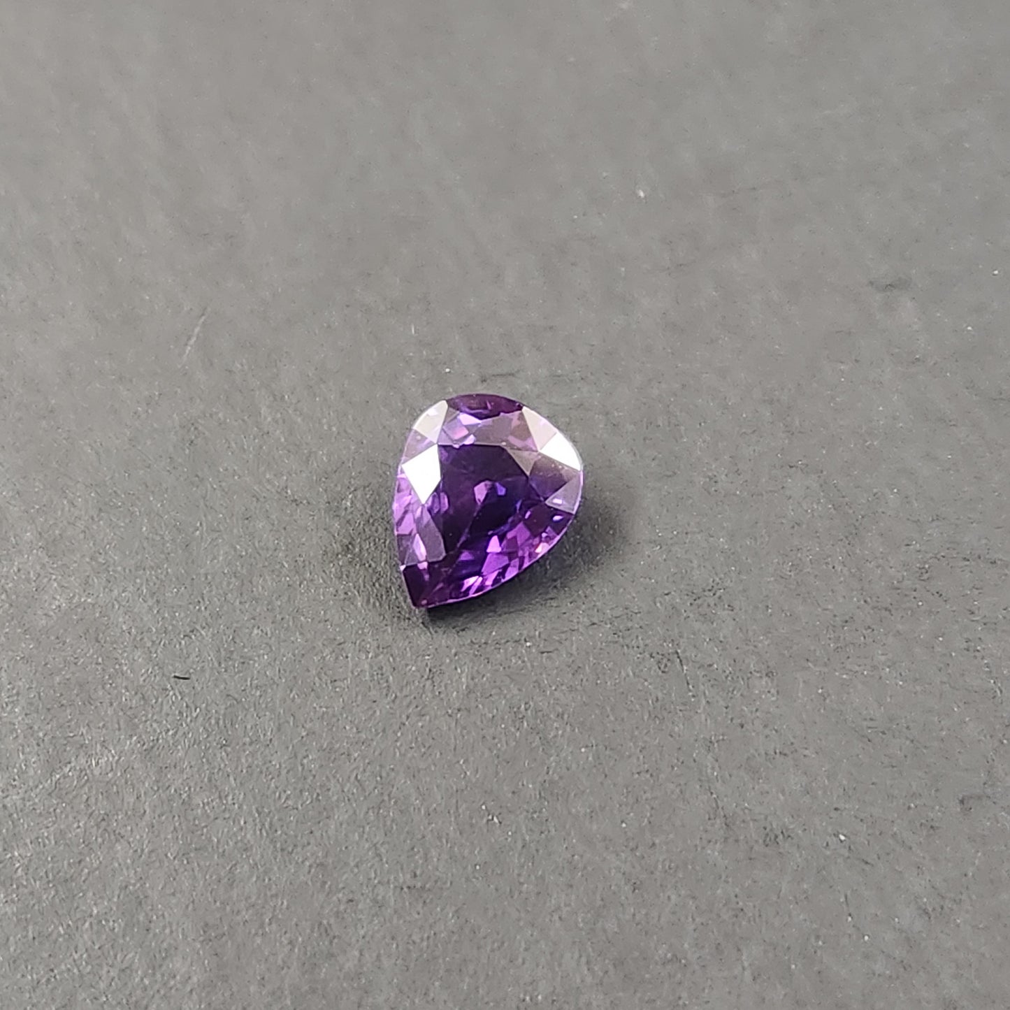 Purple Sapphire Facet