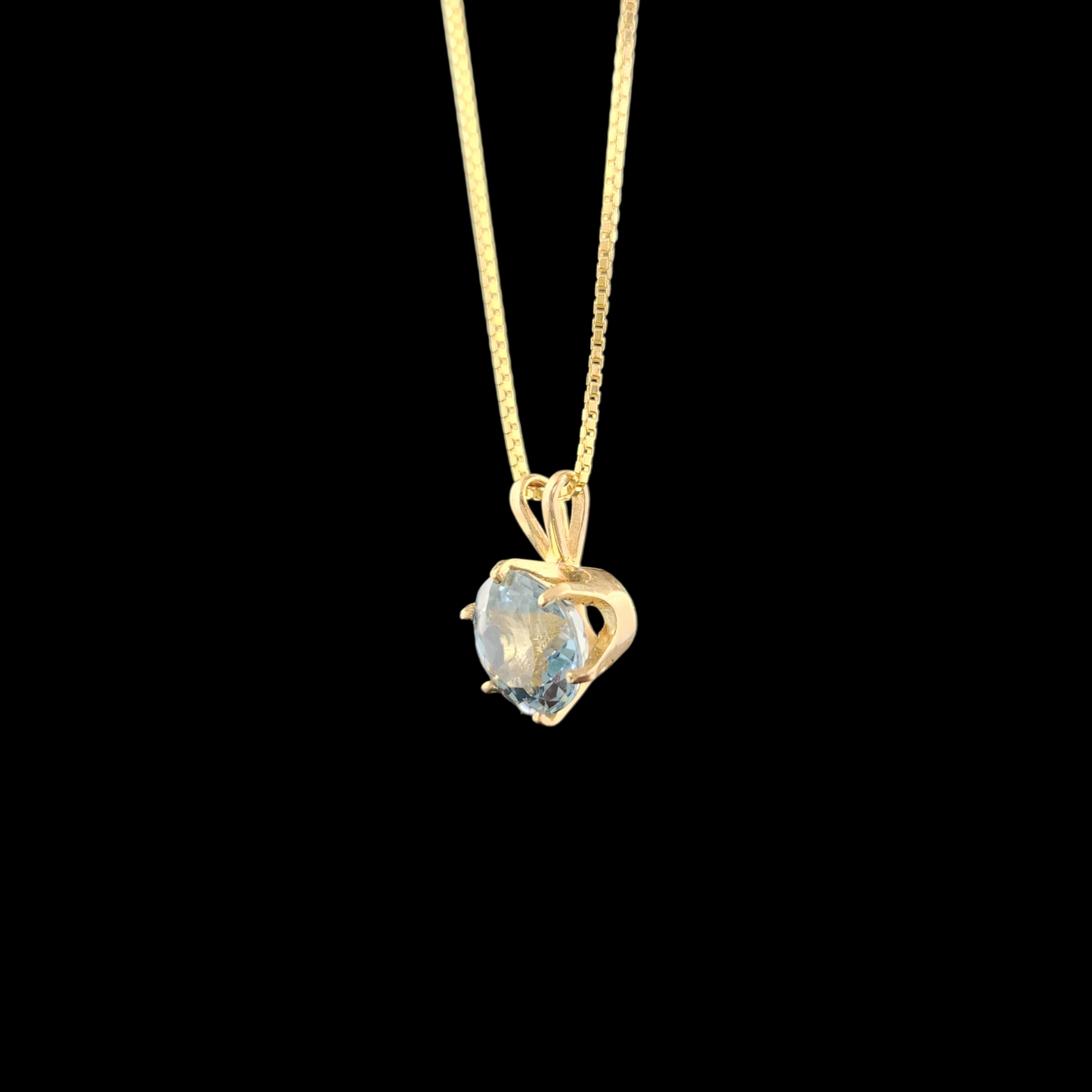 Topaz pendant in 14ky gold