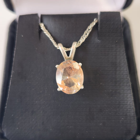 Sunstone in Silver Pendant
