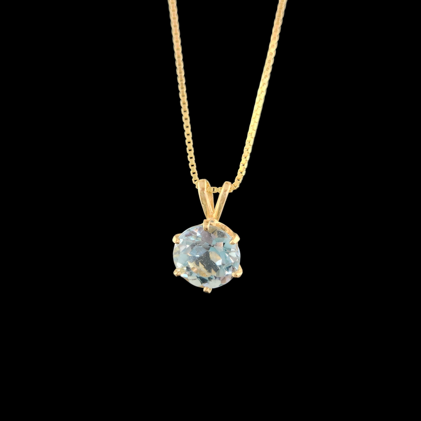 Topaz pendant in 14ky gold