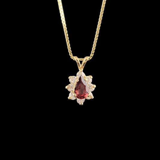 Garnet and CZ in 14 ky