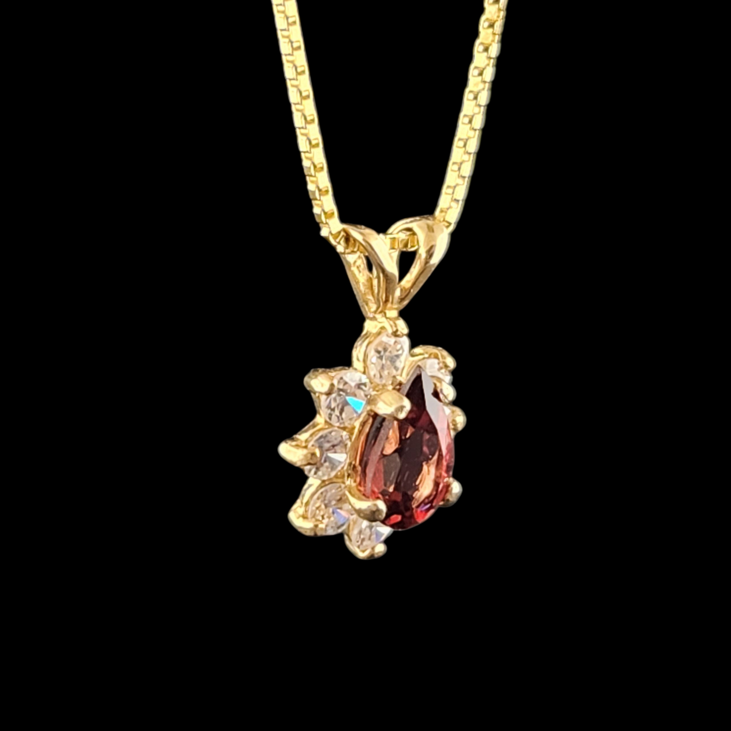 Garnet and CZ in 14 ky