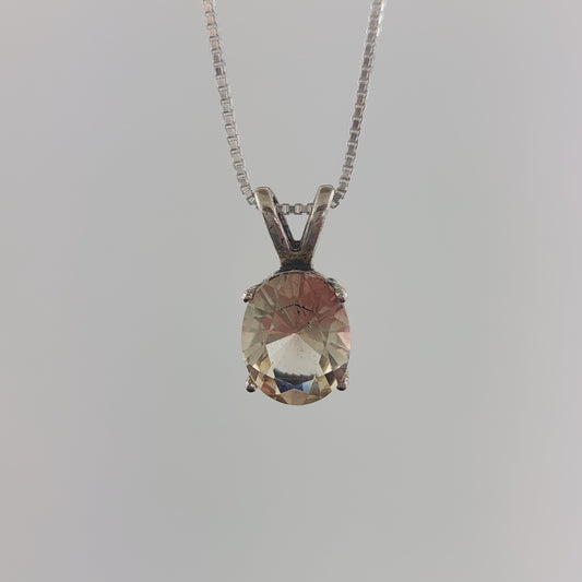 Sunstone in Silver Pendant