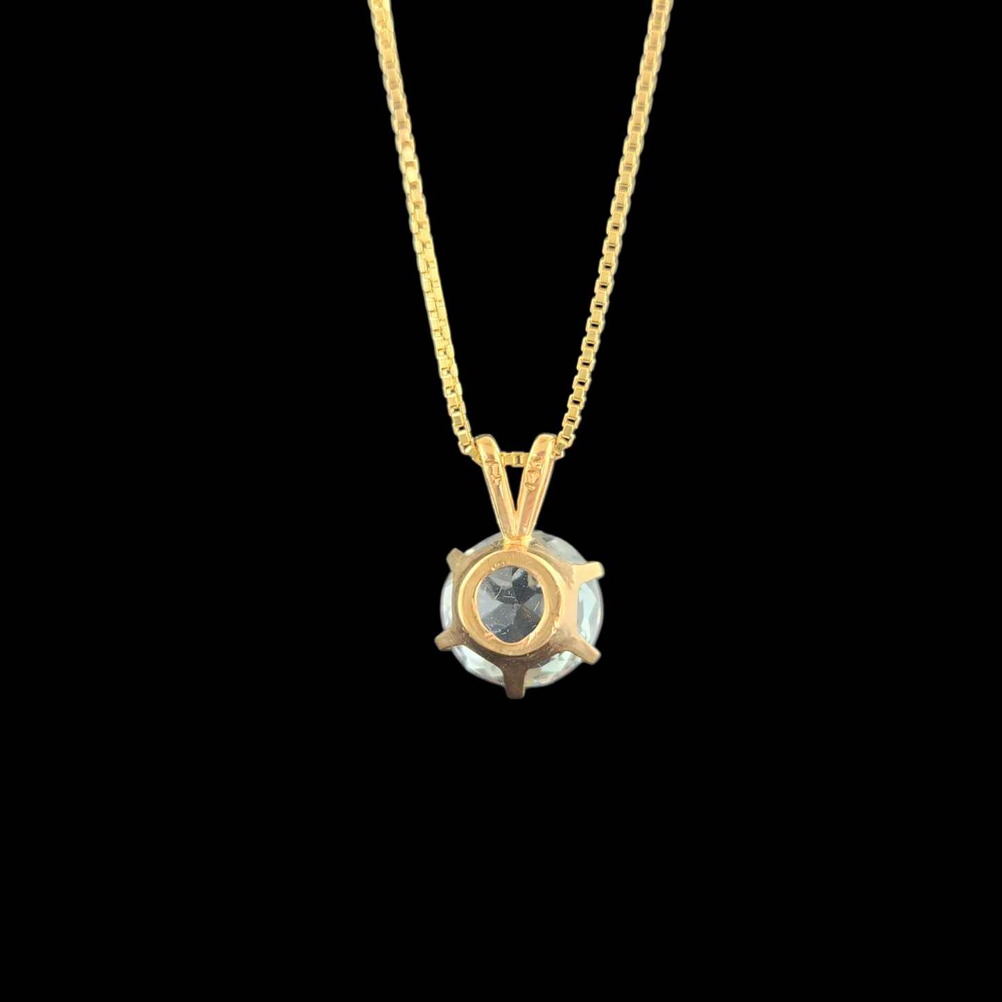 Topaz pendant in 14ky gold