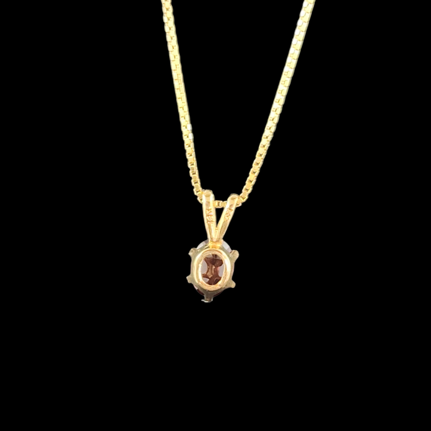 Garnet in 14ky in gold