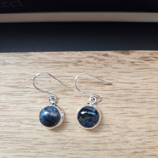 Pietersite set in Sterling Silver Earrings